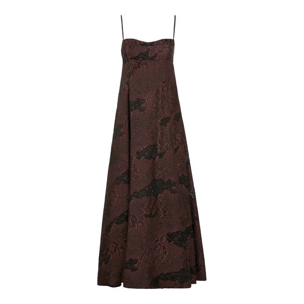 NWT CLEA Theron Midi Dress in Arabica Jacquard $775 - Size XS